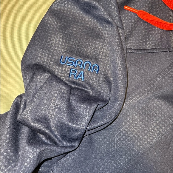 The North Face Blue Neon Orange Athletic Jacket Women’s Medium Hood Full Zip - Picture 4 of 9